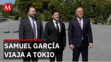 Samuel García viaja a Tokio para atraer inversión extranjera a Nuevo León
