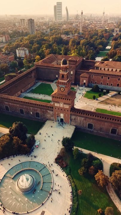 Château des Sforza, Milan, Italie