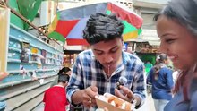 when nischay & ruchika tried Viral street foods of Delhi