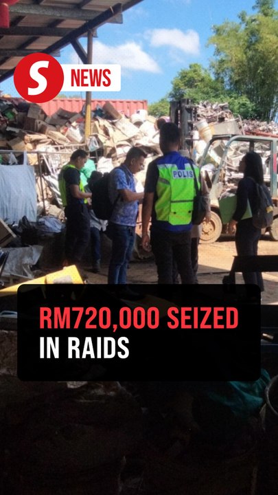 RM720,000 worth of illegal e-waste seized in Sabah ops