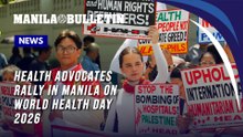 Health advocates rally in Manila on World Health Day 2026