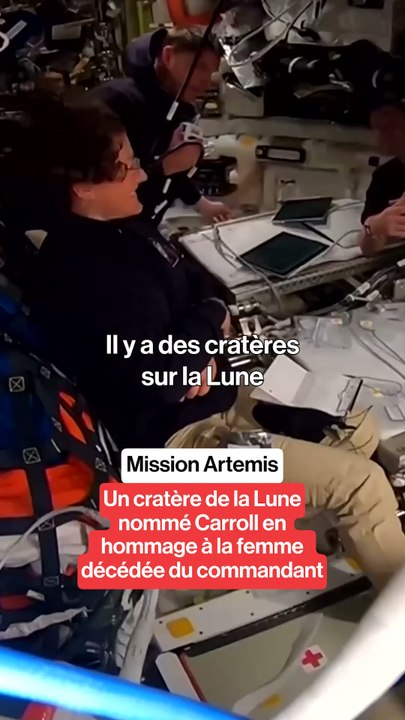 La femme de Reid Wiseman, prénommée Carroll, est décédée en 2020 des suites d’un cancer. Depuis, l’astronaute élève seul ses deux filles. Les noms des cratères lunaires rendent généralement hommage à des scientifiques, des astronomes ou des figures majeur