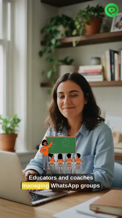 Educators & coaches managing WhatsApp groups — this is for you. 👇