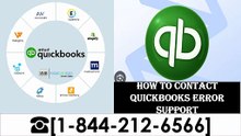 How To Contact QuickBooks Error Support