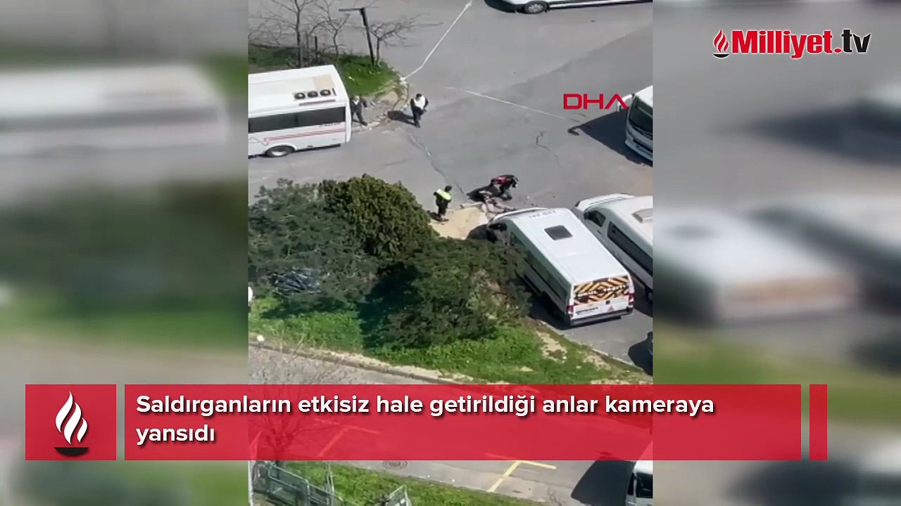 Saldırganların etkisiz hale getirildiği anlar kamerada