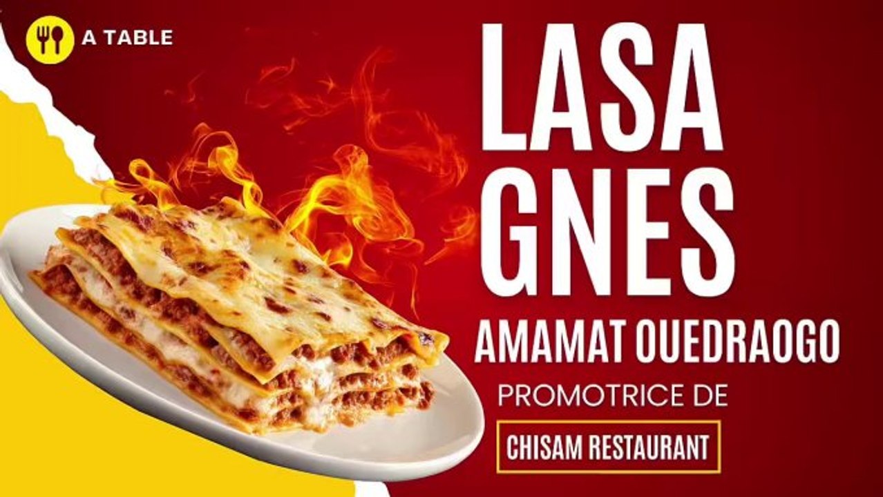 A table : CHISAM nous régale avec des Lasagnes