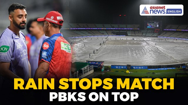 KKR vs PBKS Highlights: Rain Ruins Game, Punjab Kings Go Top!