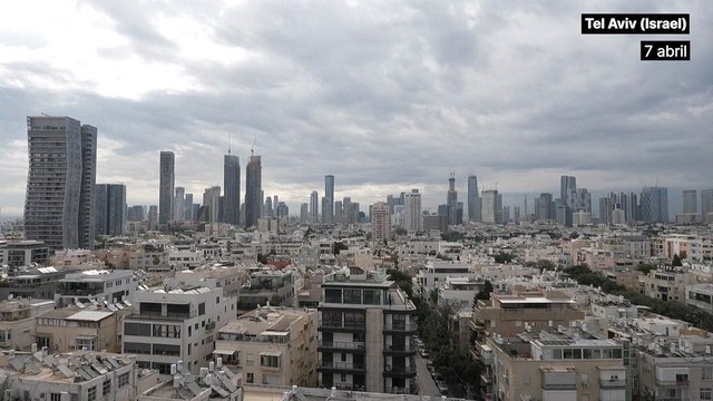 Las alarmas suenan en Tel Aviv mientras ciudadanos corren a ponerse a refugio