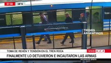 Video: así fue el momento en que los pasajeros del Tren Roca corrieron para escapar del hombre que tomó a una rehén