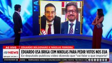 Eduardo Bolsonaro usa atrito com Nikolas para pedir votos fora do país; Mehero e Nassa comentam