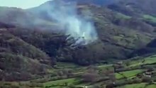 Un incendio afecta a una parte de arbolado en Erratzu