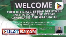 CHED inilunsad ang programang ETEEAP, para makatulong sa OFWS na makakuha ng bachelor's degree habang nagtatrabaho | ulat ni Sheila Natividad