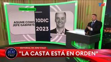 Viale cargó contra Adorni y cuestionó el relato libertario