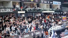 Dusan Atılınca Tribünler - Beşiktaş Gain 92-86 Karşıyaka - Türkiye Sigorta Basketbol Süper Ligi 25. Hafta