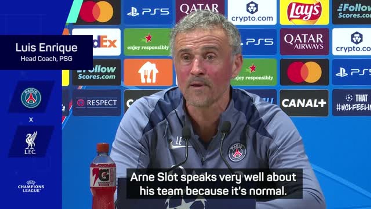 Enrique rejects PSG's favourites tag ahead of Liverpool tie