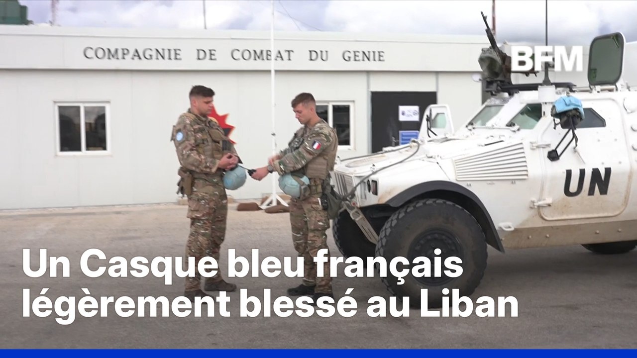 Guerre au Moyen-Orient: un Casque bleu français de la Finul légèrement blessé au Liban