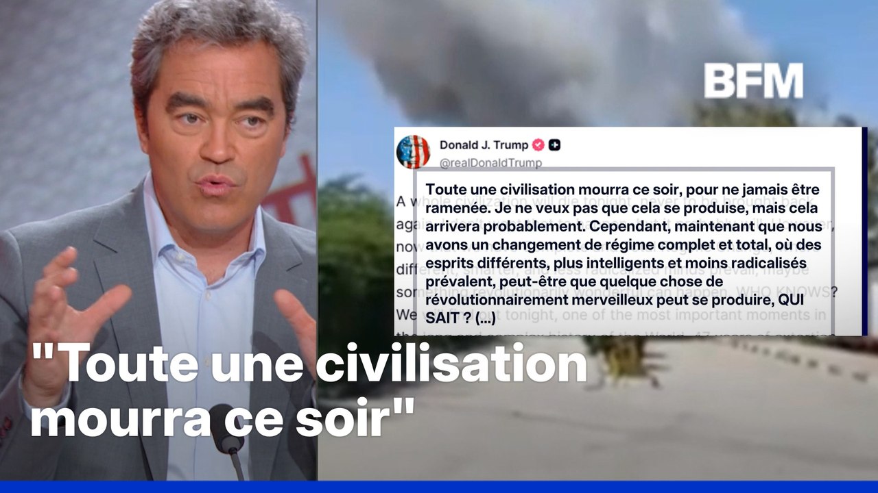Guerre au Moyen-Orient: Donald Trump met en garde l'Iran et assure que "toute une civilisation mourra ce soir"
