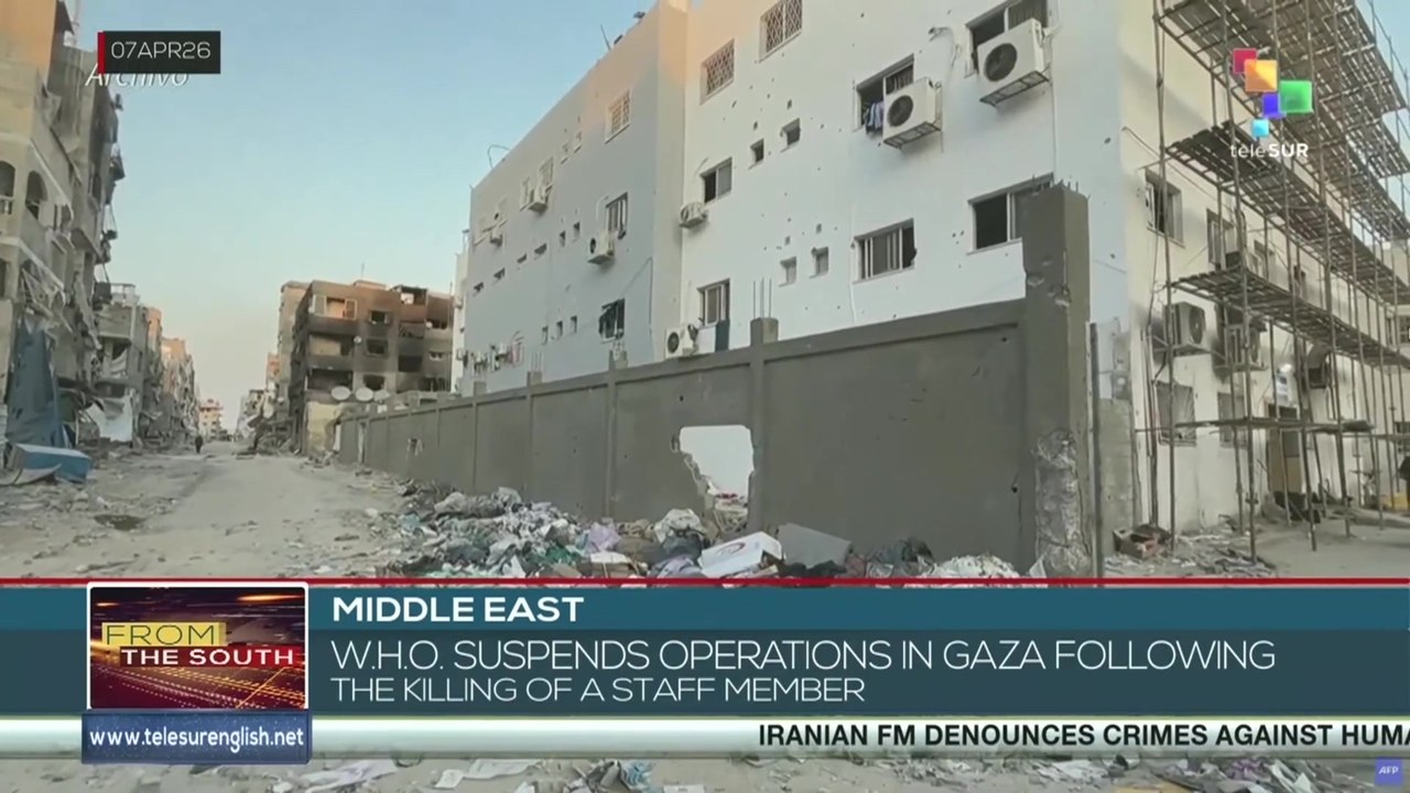 W.H.O. suspends operations in Gaza following the killing of a staff member by Israel