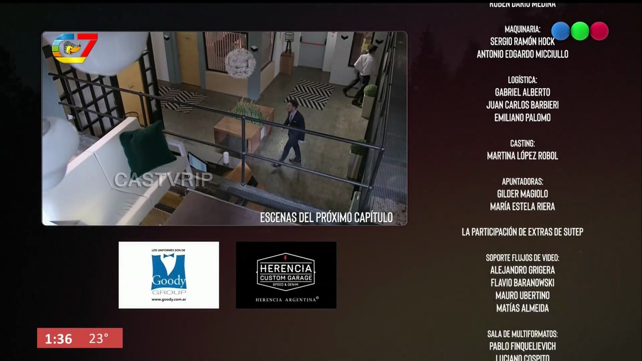 Novela Campanas en la noche terminando a las 1:30 de la mañana en Canal 7 de Santiago del Estero