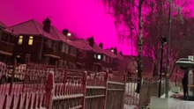 'No Filters! How's This Possible?' - Man shares his view of the glowing pink sky in Birmingham