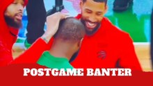 Jaylen Brown and Brandon Ingram share funny postgame moment