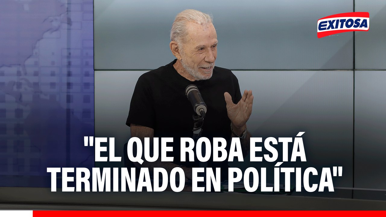Ricardo Belmont: "El que roba está TERMINADO EN LA POLÍTICA para siempre"