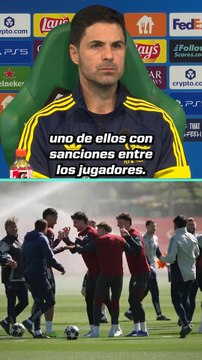 Arteta explica las sanciones en los entrenamientos