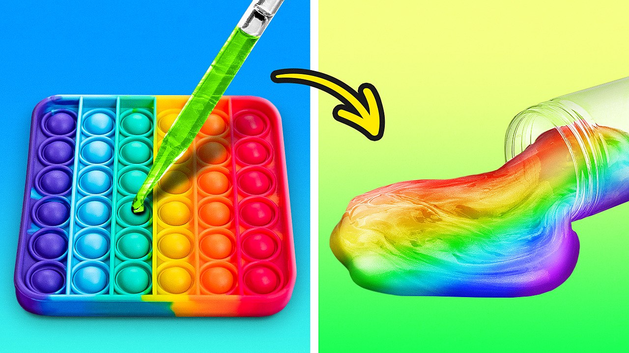 Creative POP IT Crafts and Colorful Slimes Unleashed