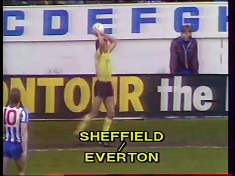 SHEFFIELD - EVERTON - 1985 - SAISON 1984/1985 -
