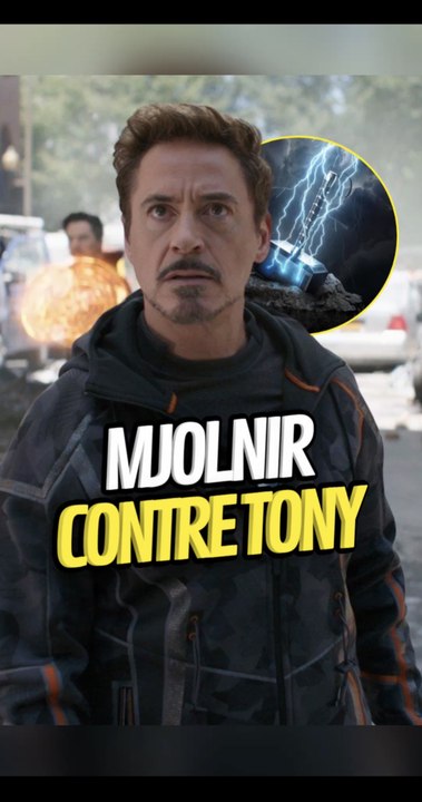 TU SAVAIS que l'IMPACT de MJOLNIR a déjà ÉLIMINÉ TONY STARK ? #tonystark #thor #marvel #onregardequoi #avengersendgame