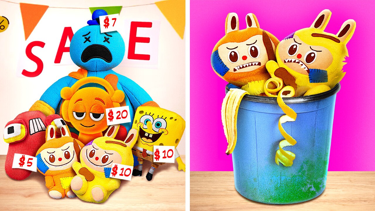 OMG! 😱 Labubu Almost Sold at a Garage Sale?! 🎨 DIY Rescue Time! 🔥