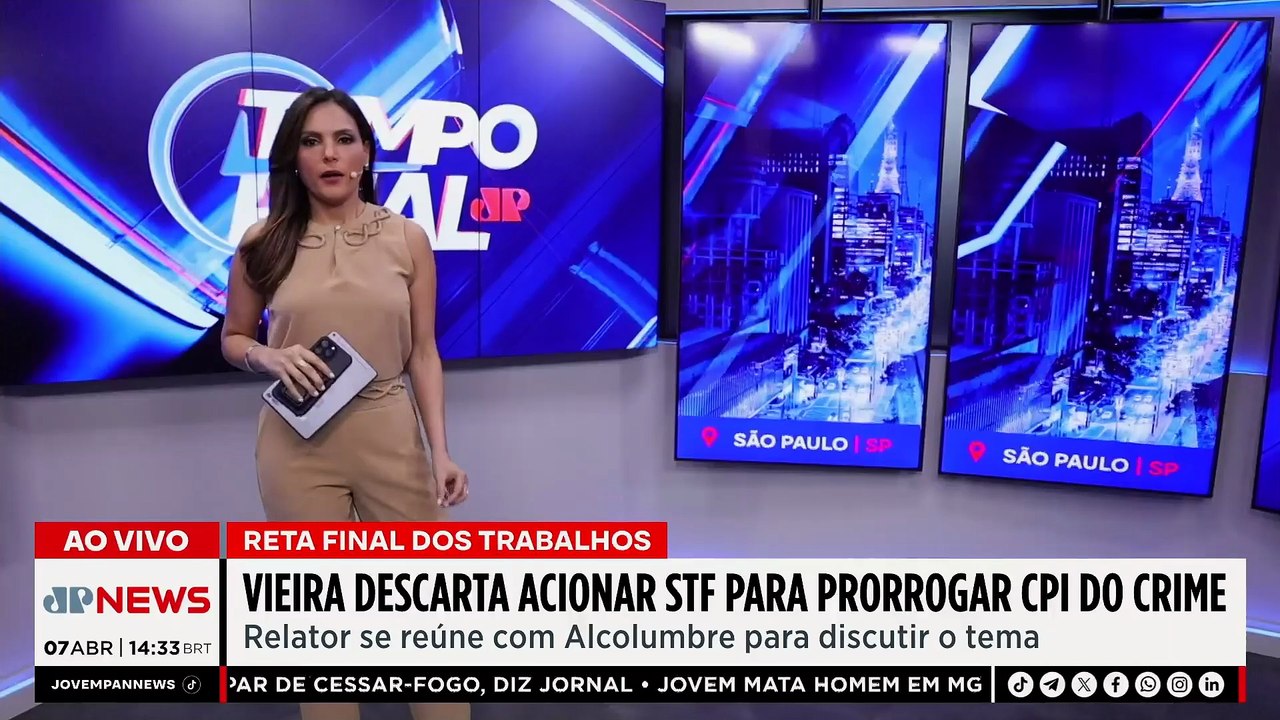 Alessandro Vieira descarta acionar STF para prorrogar CPI do Crime Organizado | TEMPO REAL