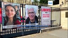 Tras años detenidos en Irán, Cécile Kohler y Jacques Paris están libres y rumbo a Francia