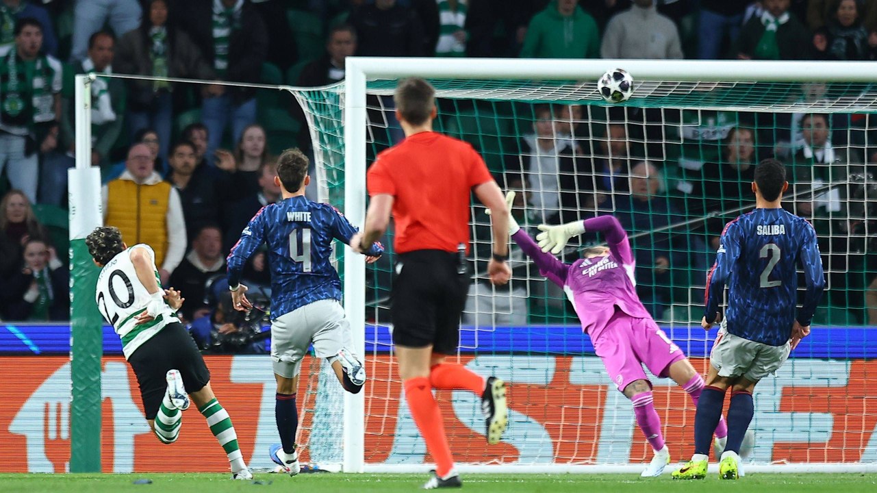 Lattenkracher nach Außenrist-Pass: Arsenal bei Sporting früh im Glück