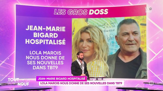 Les muscles sont à l'arrêt : Jean-Marie Bigard ne peut pas encore rentrer chez lui, sa femme Lola Marois décrit la situationExclusif - Jean-Marie Bigard et sa femme Lola Marois - Enregistrement de l'émission La Grosse Rigolade présentée par C.Hanoun