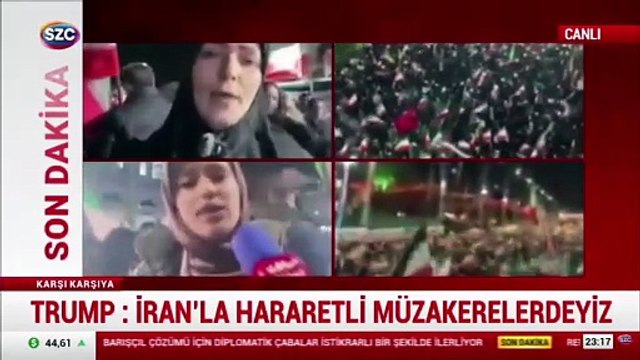 Trump’ın tehditleri sürerken İran'da halk sokaklara çıktı