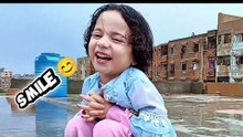 Cute Smile After Rain 😍 | Baby Rooftop Vlog 🌧️ | Happy Moments