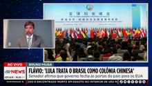 Flávio diz ao Financial Times que Lula trata Brasil como “colônia chinesa”