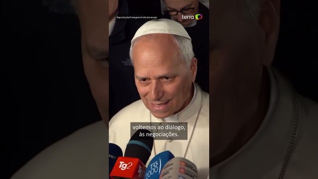 Papa Leão XIV classifica ameaças contra o povo do Irã como 'inaceitáveis' #shorts