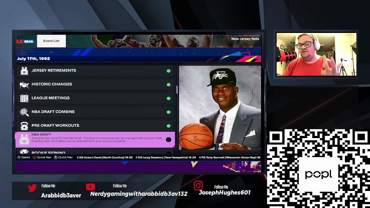 2k Nets My Era 93 Draft and some season play