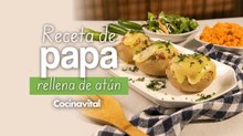 Receta de papas rellenas de atún ¡con 100 pesos!