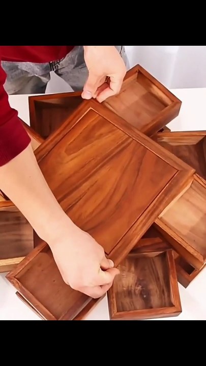 South American walnut Luban rotating mechanism box