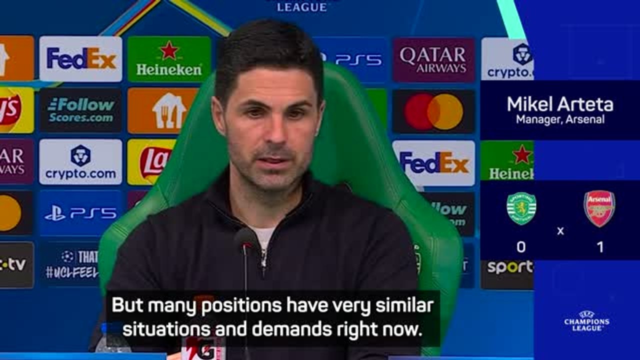 Arteta praises 'extraordinary' Raya as Arsenal snatch win in Lisbon
