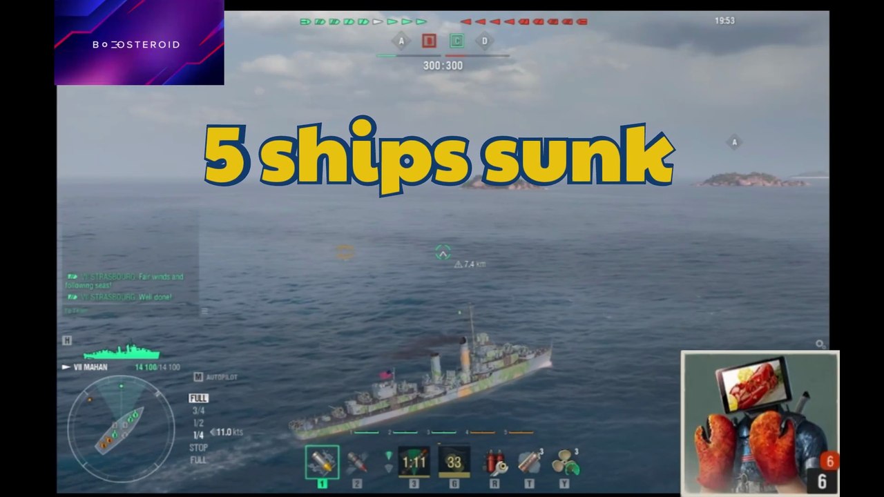 world of warships 5 ships sunk