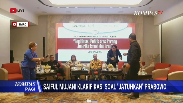 Viral Pernyataan soal Jatuhkan Prabowo, Saiful Mujani Klarifikasi: Sikap Politik Bukan Makar!