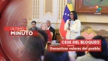 Presidenta encargada aprueba propuestas femeninas y agradece visita a Miraflores