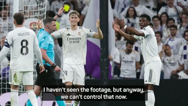 Suspended Tchouameni feels yellow card was unjust against Bayern