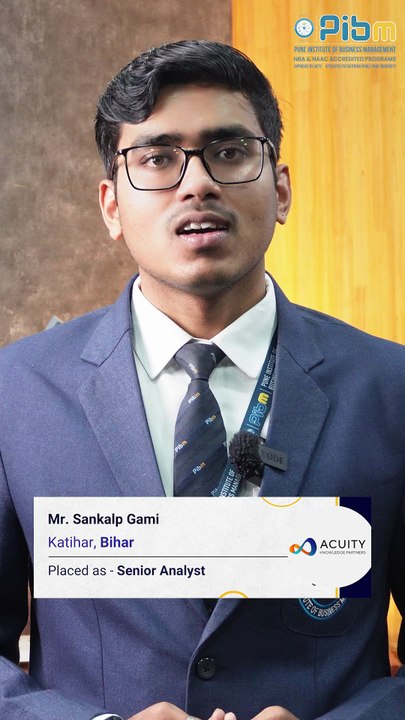 PIBM to Acuity Knowledge Partners_Senior Analyst_MBA & PGDM_Placements_Sankalp Gami_Batch 2024_26