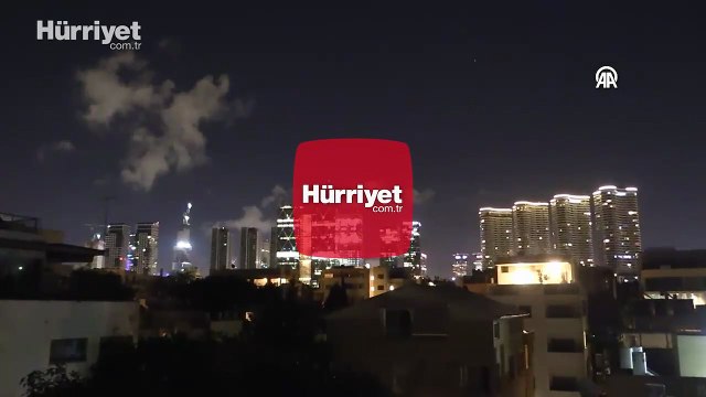 İran'dan fırlatılan misilleme füzeleri nedeniyle Tel Aviv'de sirenler çaldı