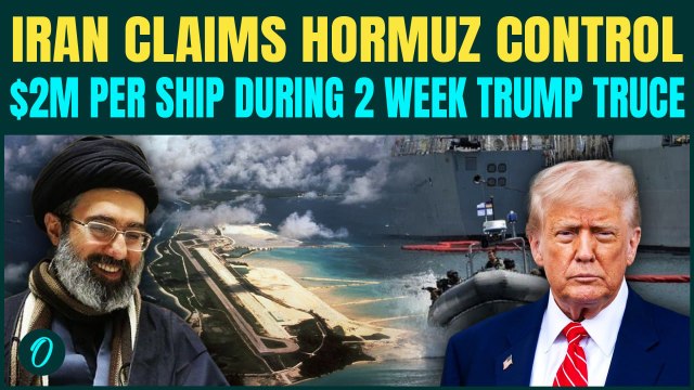 Iran ‘TAKES CONTROL’ of Strait of Hormuz After Ceasefire | $2M Toll Per Ship, Trump's FALSE Victory